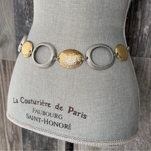 Chico’s Hammered Mixed Metal Chain Belt